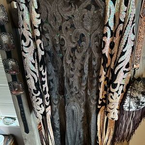 Duster western fashion sequins